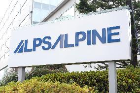 Alps Alpine signboard and logo